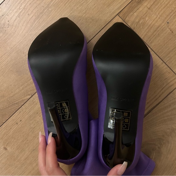 CALL IT SPRING Purple SOCK BOOTS NWOT - Picture 4 of 5